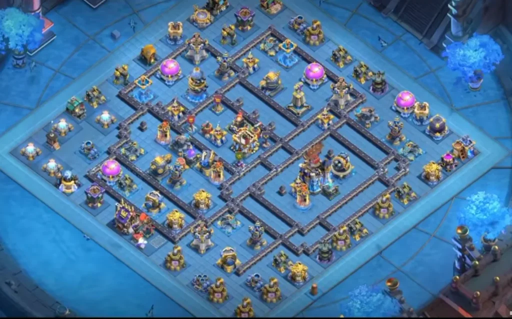 TH18 Anti-Air Base: Asymmetric Segmented Compartment Air Defense Layout