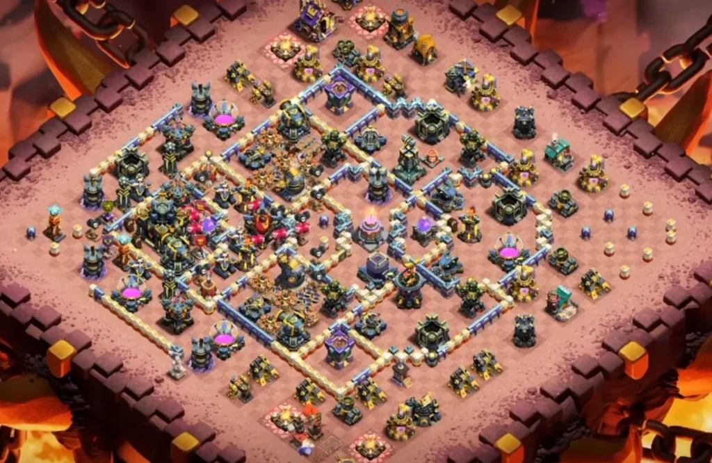 TH17 Ranked Base with Cake-A-Pult — Anti 3 Star Dense Grid Open Flank Clashiversary Crafted Defense Layout (August 2026) + Copy Link