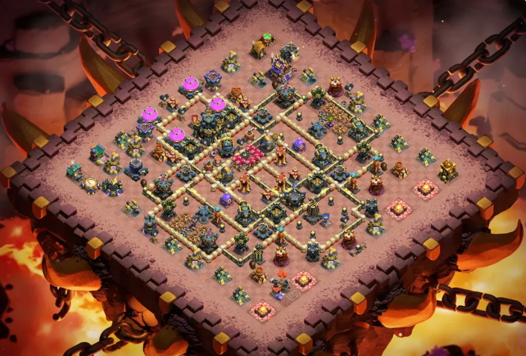 TH17 Ranked Base: Anti-3 Star Asymmetric Ring Layout