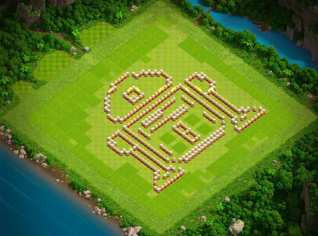 TH16 R2-D2 (Star Wars) Art Base Design | Creative Clash of Clans Layout