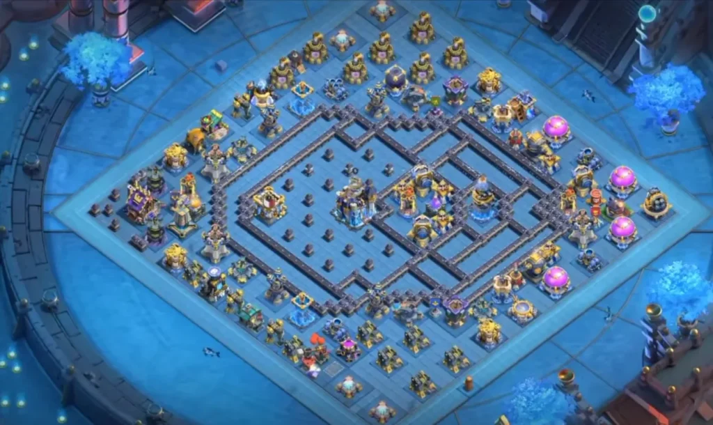 TH18 Anti-Air Base: Concentric Compartment Air Defense Layout
