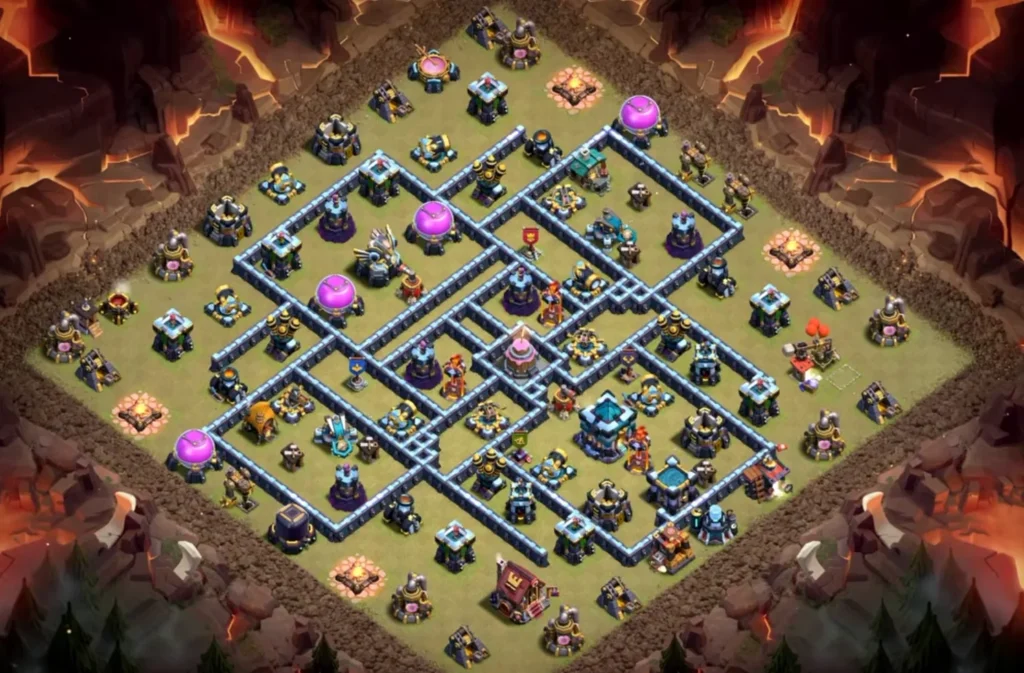 TH13 Ranked Base with Cake-A-Pult — Anti Ground Tight Wall Maze Compartment Clashiversary Layout (August 2026) + Copy Link