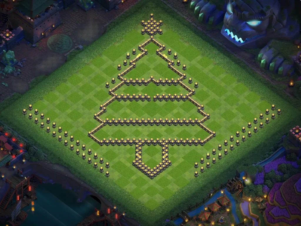 TH17 Funny Art-Base: Festive Christmas Tree Design