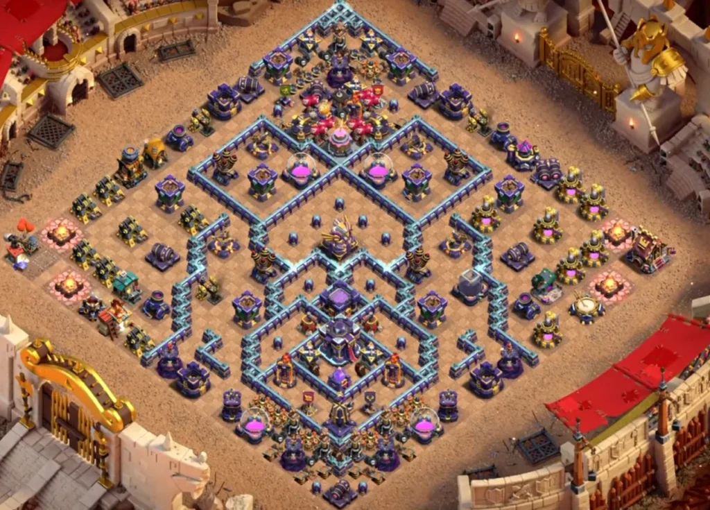 TH15 War Base with Cake-A-Pult — Anti 2 Star CWL Nested Ring Forward Decoy Clashiversary Layout (August 2026) + Copy Link