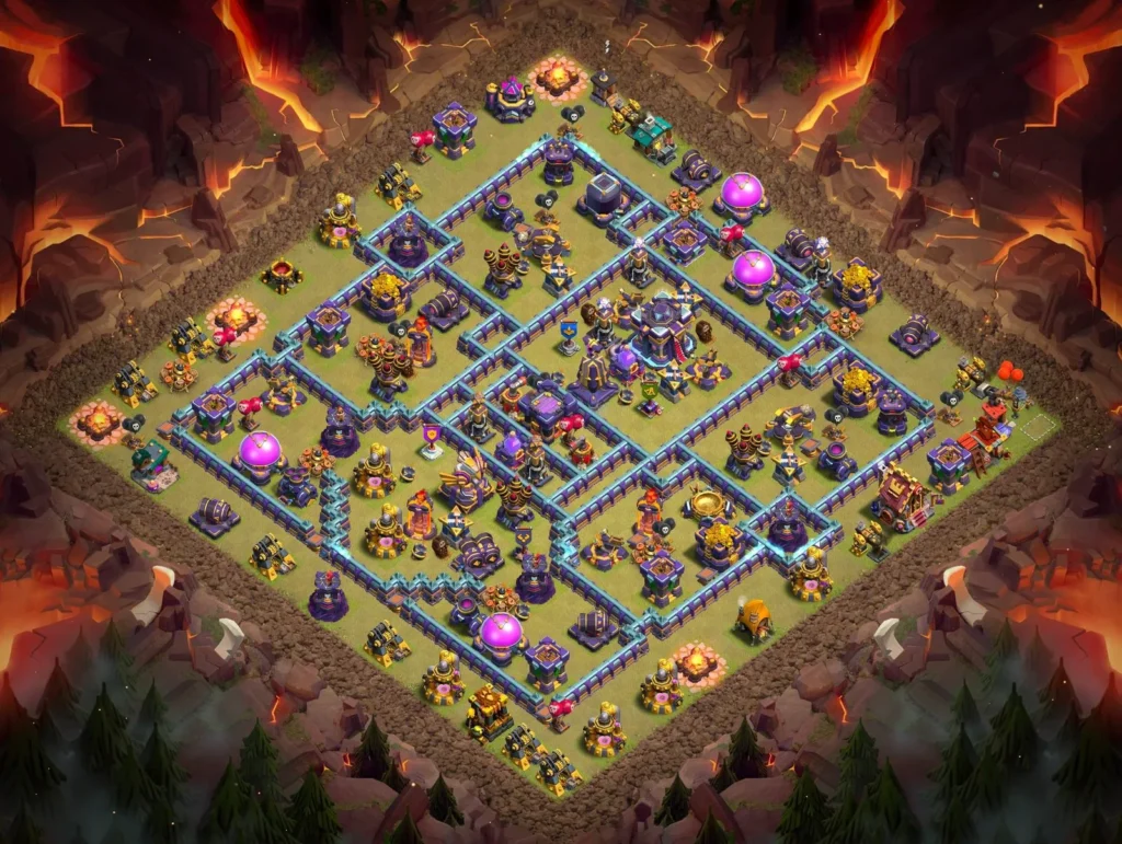 TH15 Anti-3 Star Off-Centered Multi-Compartment Layout for Clan Wars and CWL