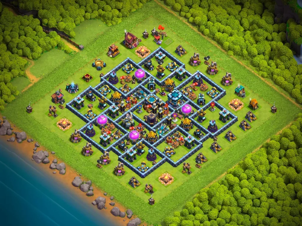 TH13 Farming Base: Asymmetric Offset Compartment Layout