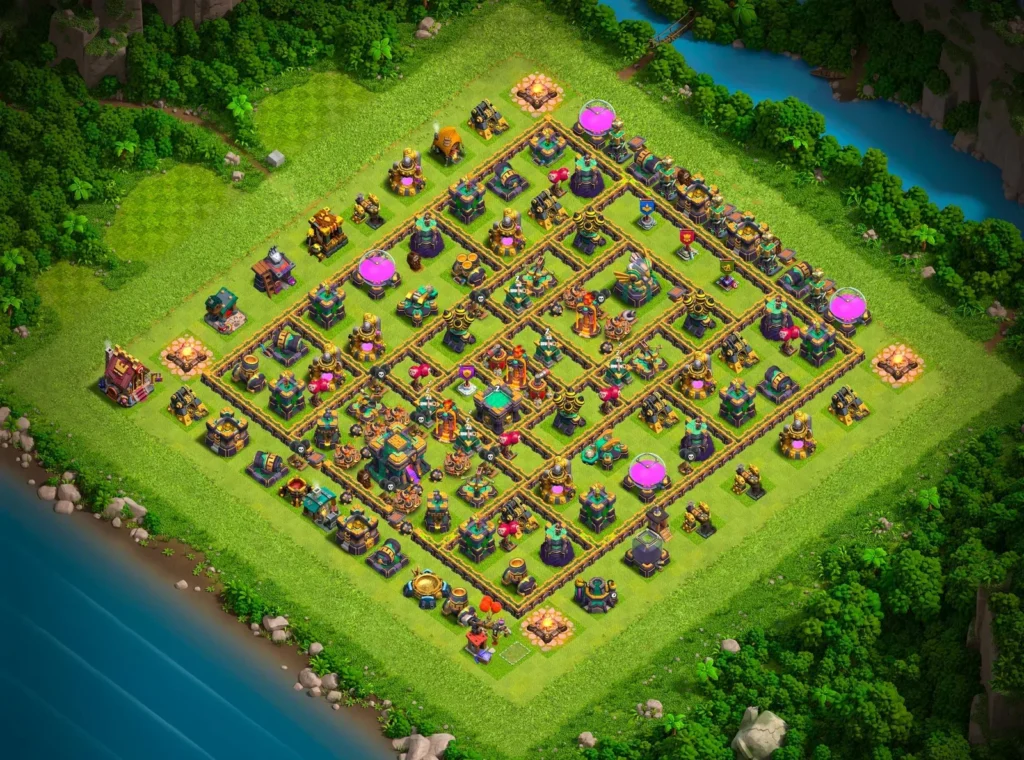 TH14 Ranked Base: Anti-3 Star Asymmetrical Compartment Layout