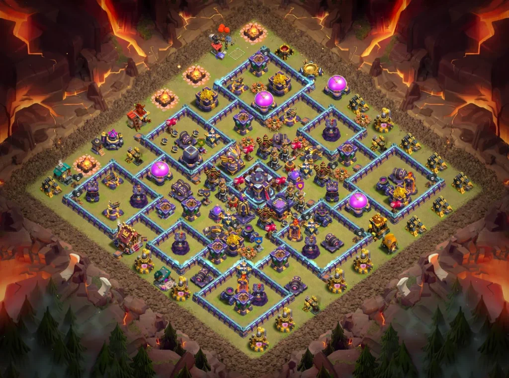 TH15 Anti-3 Star Compact Compartment Core Layout for Clan Wars and CWL